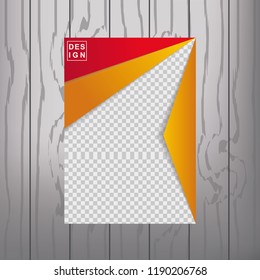 Modern Vector abstract book cover template. Vector of modern abstract background
