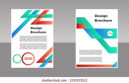 Modern Vector abstract brochure book flayer design template, Creative vector Illustration.