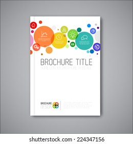 Modern Vector abstract brochure / book / flyer design template 