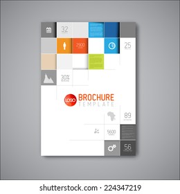 Modern Vector abstract brochure / book / flyer design template 