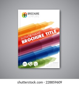 Modern Vector abstract brochure / book / flyer design template 