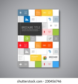 Modern Vector abstract brochure / book / flyer design template 