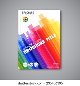 Modern Vector abstract brochure / book / flyer design template 