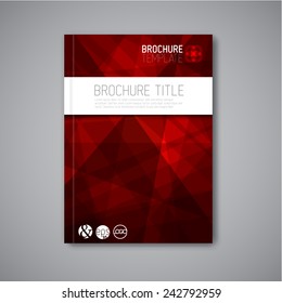 Modern Vector abstract brochure / book / flyer design template 
