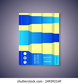 Modern vector abstract brochure or book design template