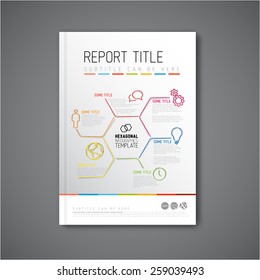 Modern Vector abstract brochure / book / flyer design template 