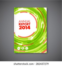 Modern Vector abstract brochure / book / flyer design template with circles