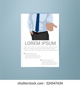 Modern Vector abstract brochure / book / flyer design template