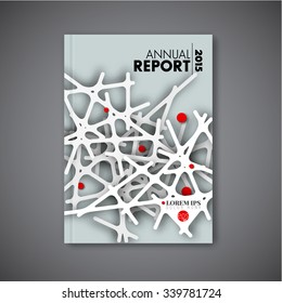 Modern Vector abstract brochure / book / flyer design template with circles