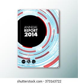Modern Vector abstract brochure / book / flyer design template with circles