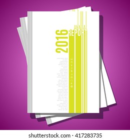 Modern vector abstract brochure cover template.