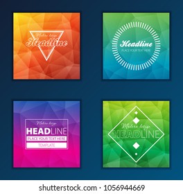 Modern Vector abstract brochure, report or flyer design template