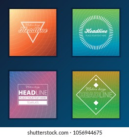 Modern Vector abstract brochure, report or flyer design template