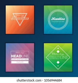 Modern Vector abstract brochure, report or flyer design template