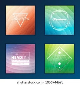 Modern Vector abstract brochure, report or flyer design template