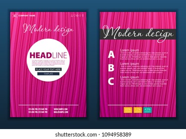 Modern Vector abstract brochure, report or flyer design template