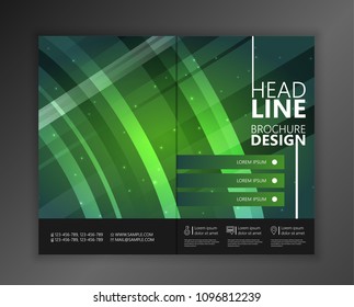 Modern Vector abstract brochure, report or flyer design template