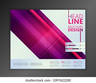 Modern Vector abstract brochure, report or flyer design template
