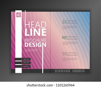 Modern Vector abstract brochure, report or flyer design template