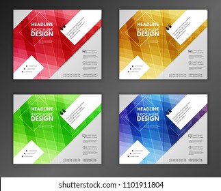 Modern Vector abstract brochure, report or flyer design template