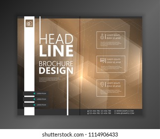 Modern Vector abstract brochure, report or flyer design template
