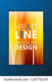 Modern Vector abstract brochure, report or flyer design template