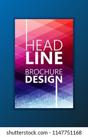 Modern Vector abstract brochure, report or flyer design template