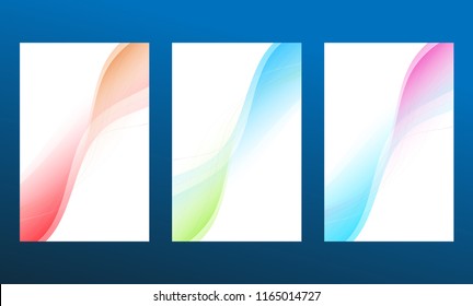 Modern Vector abstract brochure, report or flyer design template.