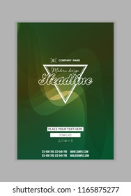 Modern Vector abstract brochure, report or flyer design template