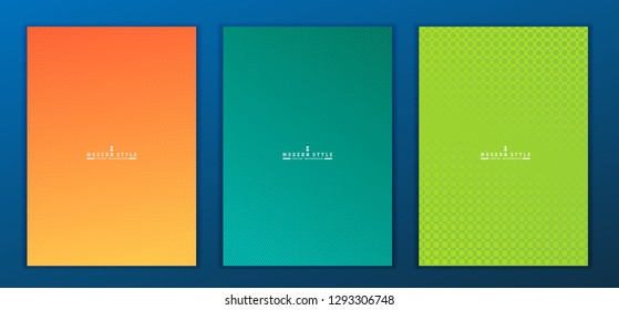 Modern Vector abstract brochure, report or flyer design template