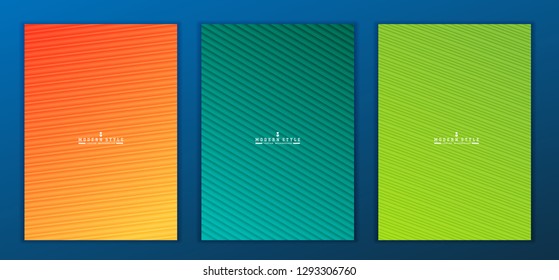 Modern Vector abstract brochure, report or flyer design template