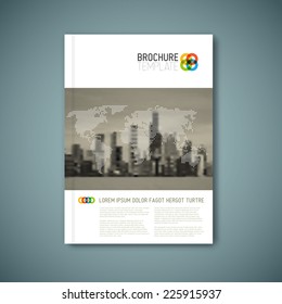 Modern Vector abstract brochure, report or flyer design template 