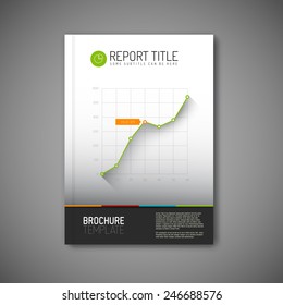 Modern Vector abstract brochure, report or flyer design template 