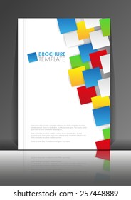 Modern Vector abstract brochure, report or design template