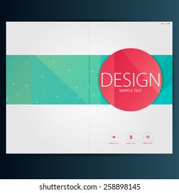 Modern Vector abstract brochure, report or flyer design template