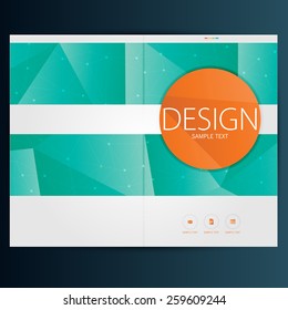 Modern Vector abstract brochure, report or flyer design template