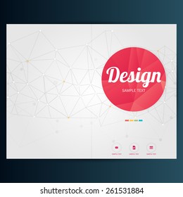 Modern Vector abstract brochure, report or flyer design template