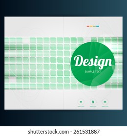 Modern Vector abstract brochure, report or flyer design template
