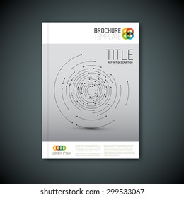 Modern Vector abstract brochure, report or flyer design template