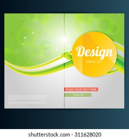 Modern Vector abstract brochure, report or flyer design template