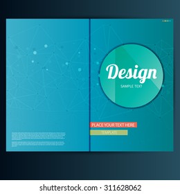 Modern Vector abstract brochure, report or flyer design template