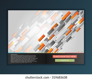 Modern Vector abstract brochure, report or flyer design template
