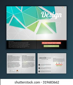 Modern Vector abstract brochure, report or flyer design template