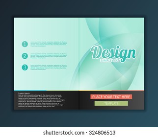 Modern Vector abstract brochure, report or flyer design template