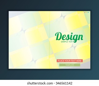 Modern Vector abstract brochure, report or flyer design template