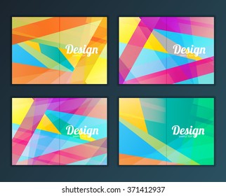 Modern Vector abstract brochure, report or flyer design template
