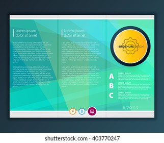 Modern Vector abstract brochure, report or flyer design template