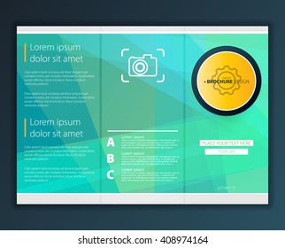 Modern Vector abstract brochure, report or flyer design template