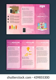 Modern Vector abstract brochure, report or flyer design template