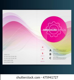 Modern Vector abstract brochure, report or flyer design template